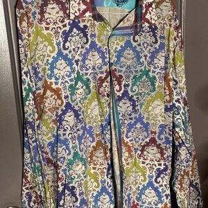 Robert Graham Multicolor Patterned Casual Button Down Shirt